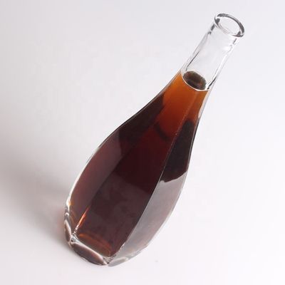 Διαφανές 750 ml γυαλί φλιντ άδειο ποτό ρούμι τζιν οινοπνεύματα βότκα τεκίλα μπουκάλια με φελλό