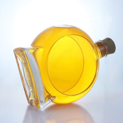 Τύπος σφραγισμού από φελλό με παχύ πάτωμα Κενό γυάλινο μπουκάλι για τζιν Ουίσκι Ρουμ Τεκίλα Μπράντυ