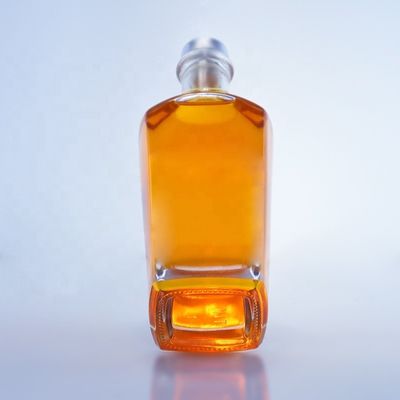 750 ml καθαρό βερνίκι ποτό γυάλινο μπουκάλι για μοναδικό υγρό ουίσκι βότκα ρούμι τεκίλα