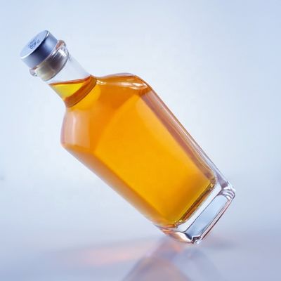 750 ml καθαρό βερνίκι ποτό γυάλινο μπουκάλι για μοναδικό υγρό ουίσκι βότκα ρούμι τεκίλα