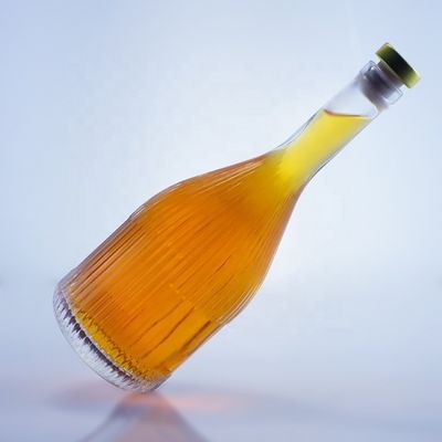 Διαφανές κενό γυάλινο μπουκάλι για βότκα τζιν ρούμι ουίσκι μπράντυ σε 500 ml 750 ml 1000 ml