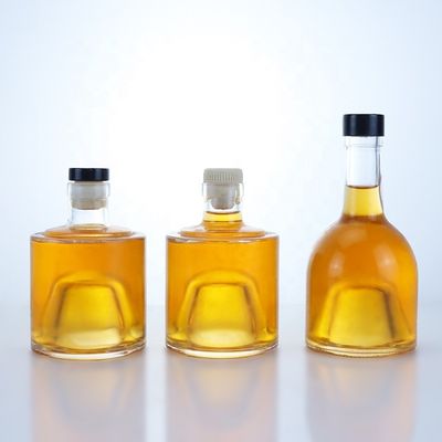 Έλεγκτο 500ml 750ml 1000ml Φλιντ γυάλινο μπουκάλι για ουίσκι Βότκα Σαμπάνια Τεκίλα