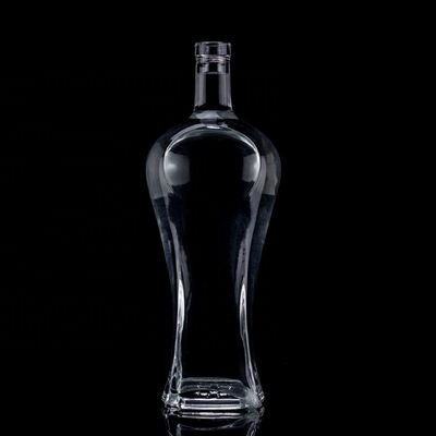 Διαυγές 200ml 375ml 500ml 750ml γυάλινο κρασί ουίσκι βότκα τεκίλα μπουκάλι με φελλό