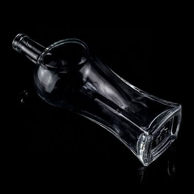 Διαυγές 200ml 375ml 500ml 750ml γυάλινο κρασί ουίσκι βότκα τεκίλα μπουκάλι με φελλό
