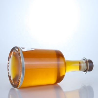 Επεξεργασία επιφάνειας Ζεστή σφράγιση γυάλινο μπουκάλι με φελλό για βότκα τζιν ρούμι ουίσκι