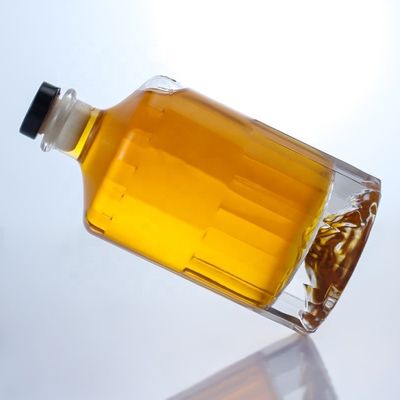 500 ml 700 ml 750 ml Flint Glass Spirit Gin Ουίσκι Βότκα Μπράντυ Λικέρ Φιάλο με φελλό