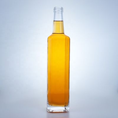 500 ml 750 ml τετραγωνικά μπουκάλια ουίσκι βότκα για βίδα κορυφή μπουκάλια γυαλιού τεκίλα