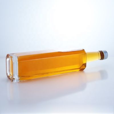 500 ml 750 ml τετραγωνικά μπουκάλια ουίσκι βότκα για βίδα κορυφή μπουκάλια γυαλιού τεκίλα