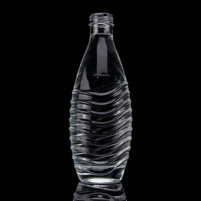 Βότκα γυάλινο κολάρο 750ml 1000ml Clear Flint Gin Rum Σαμπάνια Τεκίλα μπουκάλι ουίσκι