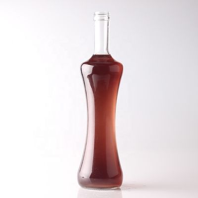 500 ml 750 ml 1000 ml γυάλινο μπουκάλι για τεκίλα Προσαρμοσμένο διαφανές υλικό σώματος