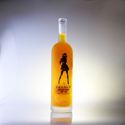 Χονδρεμπόριο 750ml 1000ml παγωμένο Decal γυάλινο μπουκάλι για μπύρα Βότκα Ουίσκι Πνευματώδη
