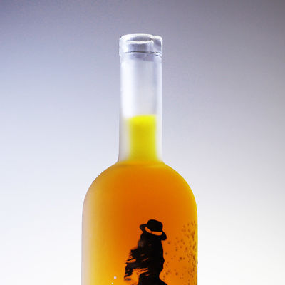 Χονδρεμπόριο 750ml 1000ml παγωμένο Decal γυάλινο μπουκάλι για μπύρα Βότκα Ουίσκι Πνευματώδη