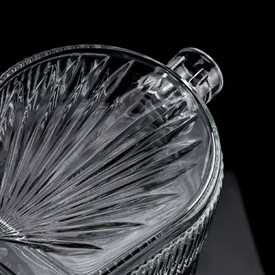 1000 ml γυάλινο γυαλί διαφανής κενή βότκα ουίσκι γυάλινο μπουκάλι για τις ανάγκες σας