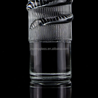 Λοξοφόρο μπουκάλι γυαλιού 750ml 1000ml Διαυγές Flint Gin Ρουμ Σαμπάνια Τεκίλα μπουκάλι ουίσκι με φελλό