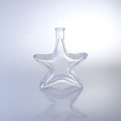 Ειδικό σχήμα μπουκάλι ουίσκι βότκα και μπράντυ γυαλί με φελλό επιφάνεια από γυαλί