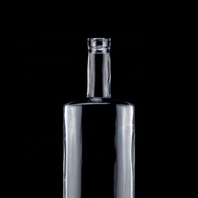 1750ml 1000ml γυάλινα μπουκάλια για οινόπνευμα Προσαρμοσμένα στρογγυλά μπουκάλια βότκας Πολυδιάστατη χρήση