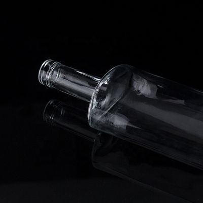 1750ml 1000ml γυάλινα μπουκάλια για οινόπνευμα Προσαρμοσμένα στρογγυλά μπουκάλια βότκας Πολυδιάστατη χρήση