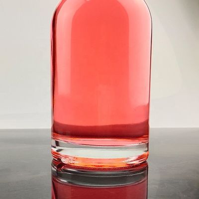 Παγκόσμιο κλασικό στρογγυλό σχήμα 70cl 75cl γυάλινο μπουκάλι για ποτό με προσαρμοσμένο λογότυπο
