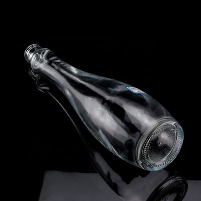 750ml 75cl Super Flint Teardrop σχήμα Ρουμ Βότκα Ουίσκι γυάλινο μπουκάλι με γυάλινο κολάρο