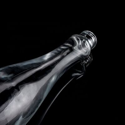 750ml 75cl Super Flint Teardrop σχήμα Ρουμ Βότκα Ουίσκι γυάλινο μπουκάλι με γυάλινο κολάρο
