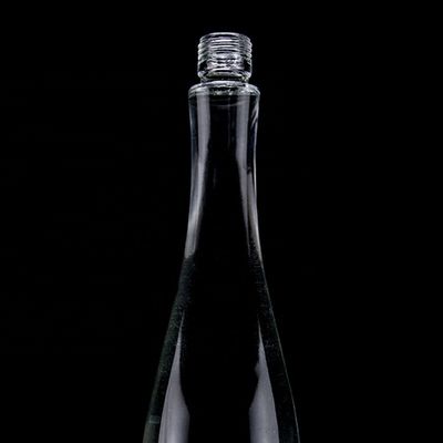 750ml 75cl Super Flint Teardrop σχήμα Ρουμ Βότκα Ουίσκι γυάλινο μπουκάλι με γυάλινο κολάρο