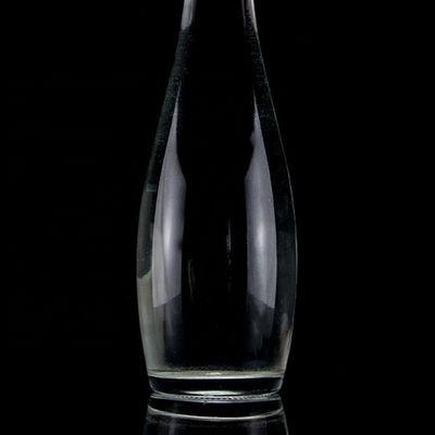 750ml 75cl Super Flint Teardrop σχήμα Ρουμ Βότκα Ουίσκι γυάλινο μπουκάλι με γυάλινο κολάρο