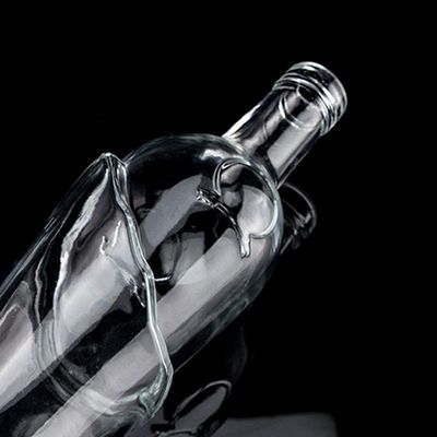 750 ml Super Flint Round Glass Flask με βιδωτό καπάκι για VODKA