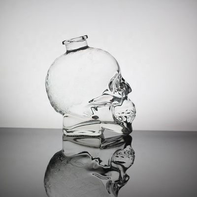 Εξαιρετικό παγωμένο γυάλινο κρανίο μπουκάλι προσώπου για την επεξεργασία της επιφάνειας του ποτού Decal