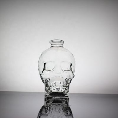 Εξαιρετικό παγωμένο γυάλινο κρανίο μπουκάλι προσώπου για την επεξεργασία της επιφάνειας του ποτού Decal