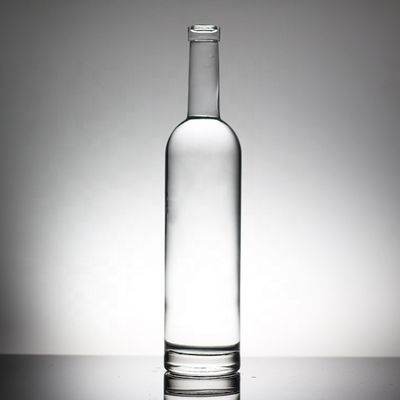 Βιομηχανικό μπουκάλι 750 ml κρυστάλλινου γυαλιού με παγετό/χρώμα/διακόσμηση εκτύπωσης