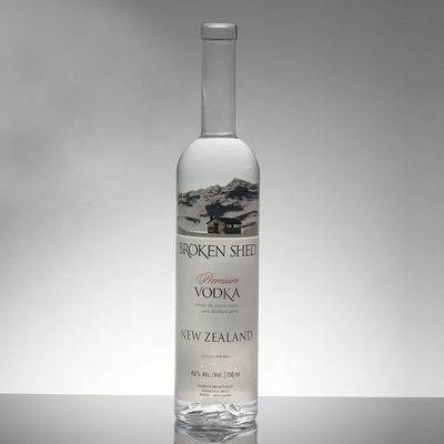 Βιομηχανικό μπουκάλι 750 ml κρυστάλλινου γυαλιού με παγετό/χρώμα/διακόσμηση εκτύπωσης