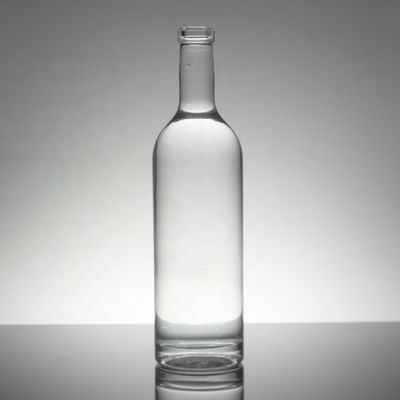 Βιομηχανικό μπουκάλι 750 ml κρυστάλλινου γυαλιού με παγετό/χρώμα/διακόσμηση εκτύπωσης