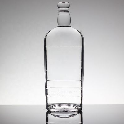 Βιομηχανικό μπουκάλι 750 ml κρυστάλλινου γυαλιού με παγετό/χρώμα/διακόσμηση εκτύπωσης